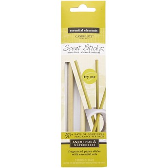 Candle-lite Essential Elements ScentSticks patyczki zapachowe papierowe naturalne z olejkami eterycznymi - Anjou Pear & Watercress