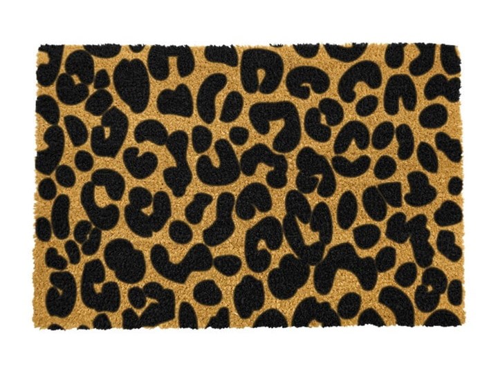 Wycieraczka z naturalnego włókna kokosowego Artsy Doormats Leopard, 40x60 cm Włókno kokosowe Kategoria Wycieraczki Kolor Beżowy