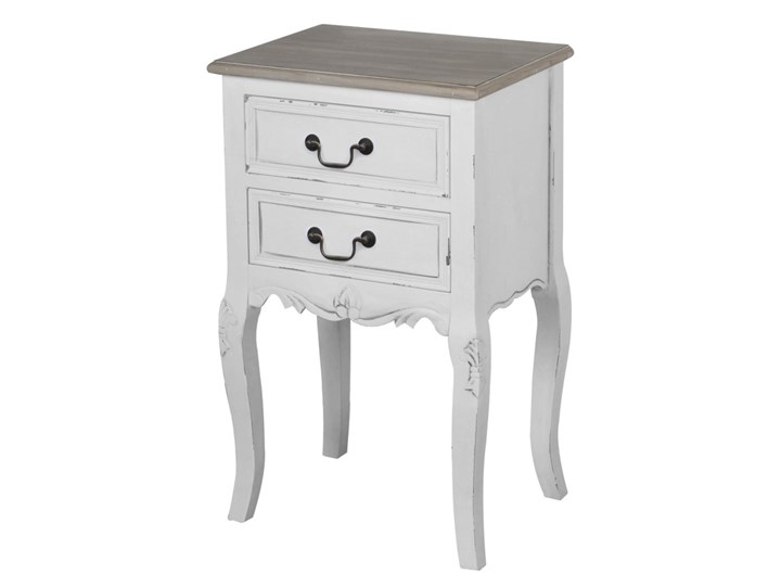 Rimini White 021 Szafka Drewno Płyta laminowana Styl Prowansalski Płyta MDF Kolor Szary