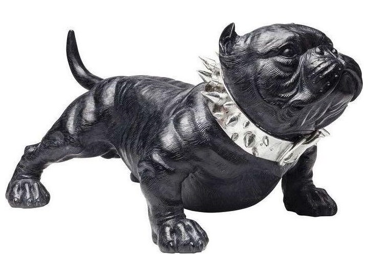 Figurka dekoracyjna Bully Dog 40x24 cm czarna