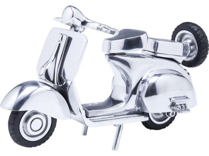 Figurka dekoracyjna Roller Paperino 25x16 cm srebrna
