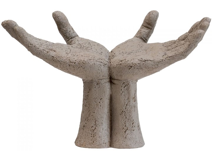 Figurka dekoracyjna Serafina Hands 27x18 cm beżowa