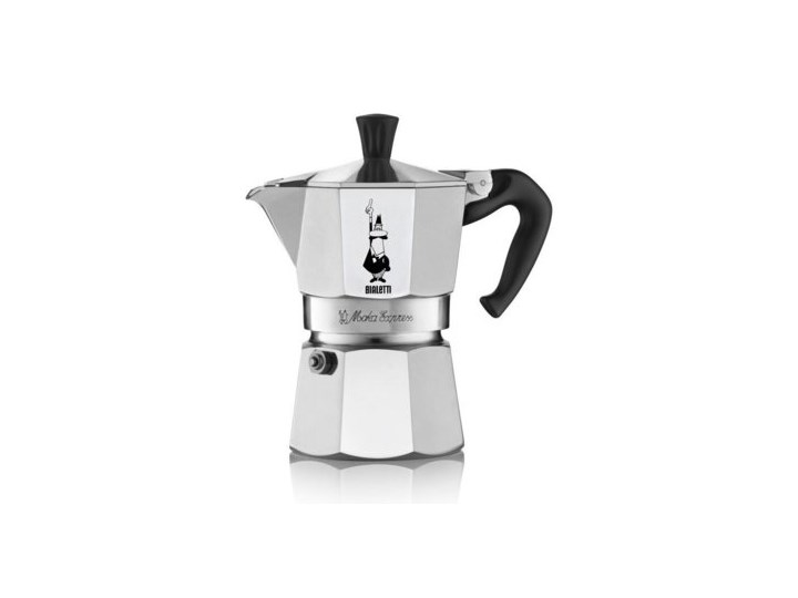 Kawiarka BIALETTI Moka Express 6 TZ Srebrno-czarny Aluminium Kolor Srebrny