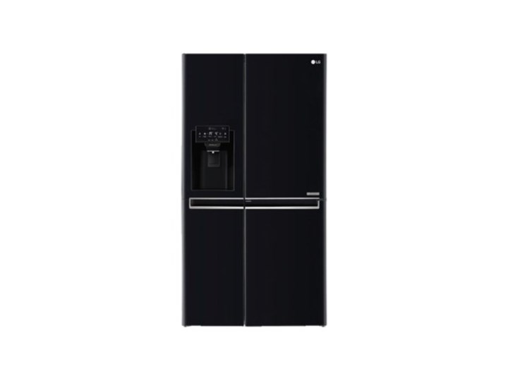 Lodówka LG GSJ760WBXV Side by Side No frost 179cm Czarna Podajnik wody Kostkarka