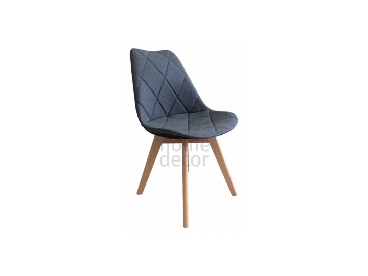 HOME DECOR KRZESŁO TAPICEROWANE KARO WOOD NOGI BUKOWE KRIS DAKOTA Szerokość 43 cm Tkanina Drewno Głębokość 41 cm Kategoria Krzesła kuchenne