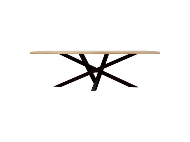 Stół MATT na wymiar drewno lite stelaż metalowy czarny Szerokość 60 cm Wysokość 76 cm Sosna Długość 160 cm  Styl Skandynawski