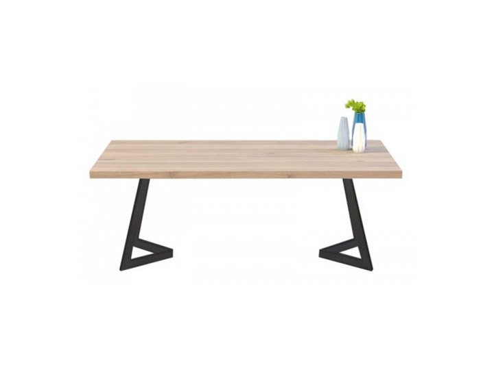 Stół OSLO na wymiar drewno lite stelaż metalowy czarny Wysokość 76 cm Sosna Długość 140 cm Pomieszczenie Stoły do jadalni Kategoria Stoły kuchenne