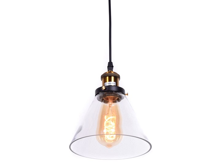 LAMPA WISZĄCA LOFT NUBI W1 Lampa z abażurem Mosiądz Lampa z kloszem Metal Szkło Pomieszczenie Jadalnia