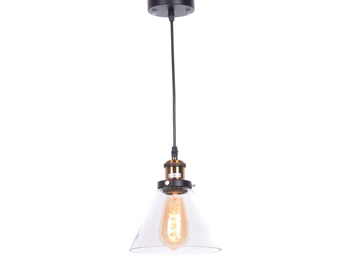 LAMPA WISZĄCA LOFT NUBI W1 Lampa z abażurem Metal Lampa z kloszem Mosiądz Szkło Ilość źródeł światła 1 źródło Pomieszczenie Łazienka