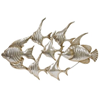 PESCE dekoracja ścienna ryby srebrne, 57x86 cm
