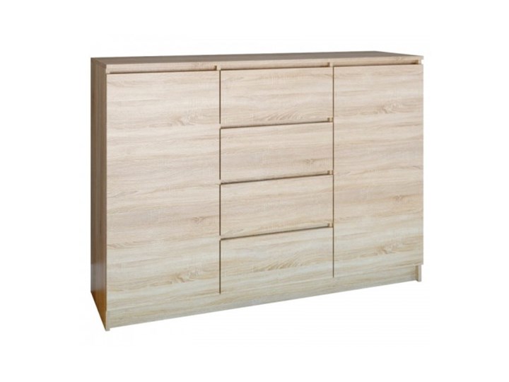 KOMODA SZAFKA 2D4S 120CM SONOMA DRZWI SZUFLADY