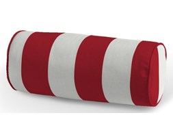 Dekoria Poduszka wałek prosty, pasy czerwono-białe, Ø16 × 40 cm, Comics