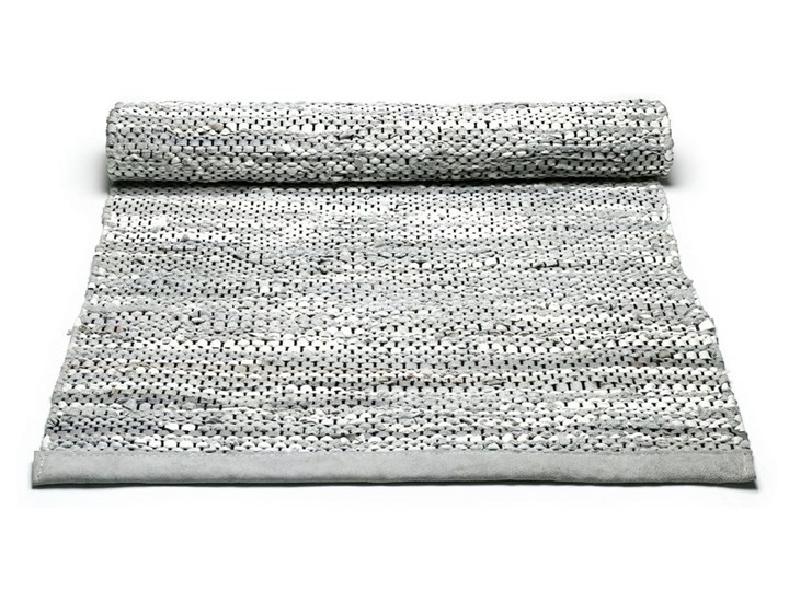 Szary dywan ze skóry Light Grey 60x90cm