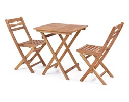 HECHT BALCONY SET A MEBLE OGRODOWE ZESTAW MEBLI OGRODOWYCH STÓŁ + 2 KRZESŁA DREWNO AKACJA - EWIMAX OFICJALNY DYSTRYBUTOR - AUTORYZOWANY DEALER HECHT Stoły z krzesłami Zawartość zestawu Z krzesłem