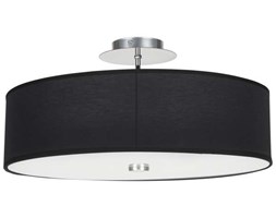 Plafon LAMPA sufitowa N6390 abażurowa OPRAWA okrągła czarna