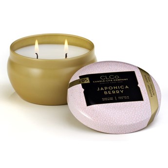 Candle-lite CLCo Candle Jar 6.25 oz luksusowa świeca zapachowa w ozdobnej puszce ~ 30 h - No. 05 Japonica Berry