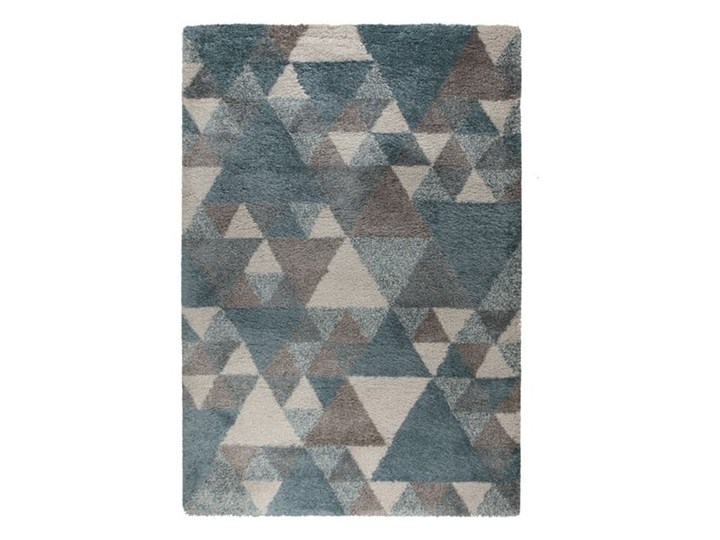 Niebiesko-szary dywan Flair Rugs Nuru, 80x150 cm Syntetyk Chodniki Juta Dywany Prostokątny Wzór Geometryczny