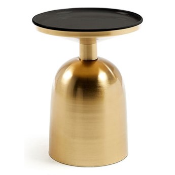 Stolik w złotym kolorze Kave Home Physic, ø 37 cm