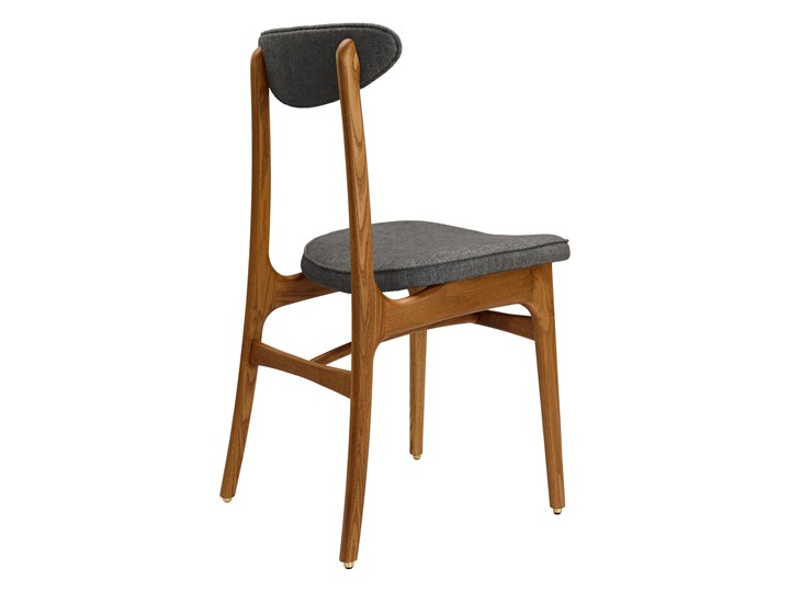 Krzesło 200-190 Loft Grey, proj. R. T. Hałas Kolor Szary Krzesło inspirowane Wysokość 46 cm Szerokość 45 cm Wysokość 83 cm Drewno Głębokość 52 cm Tapicerowane Tkanina Styl Industrialny
