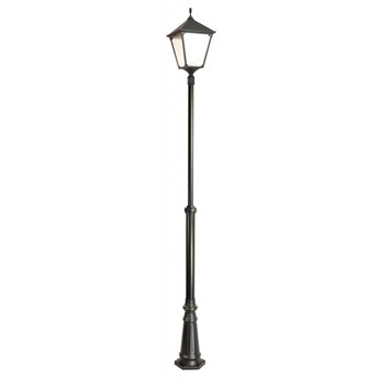 RETRO MAXI KWADRAT lampa stojąca 1 x 60W E27 słupek ogrodowy metalowy czarny stylowy duży SUMA OGMWN 1 BD KW