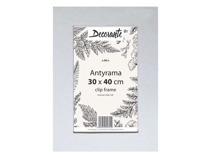 Antyrama szklana 30 x 40 cm