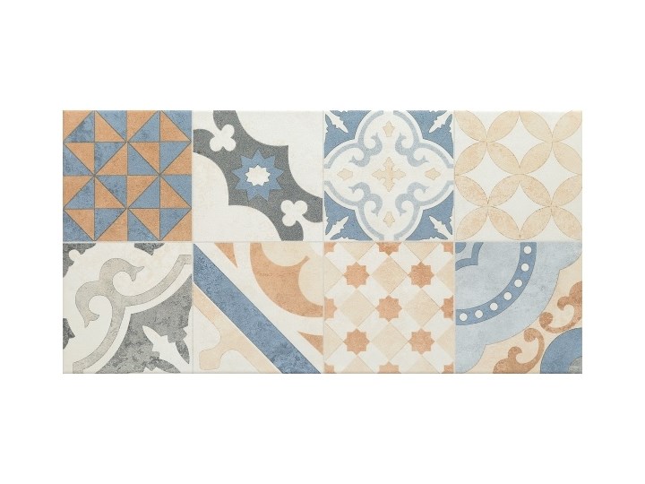 Glazura Neutral Arte 29,8 x 59,8 cm beżowa patchwork 1,07 m2 Prostokąt Powierzchnia Matowa Gres Płytki ścienne Płytki podłogowe 29,8x59,8 cm Kategoria Płytki