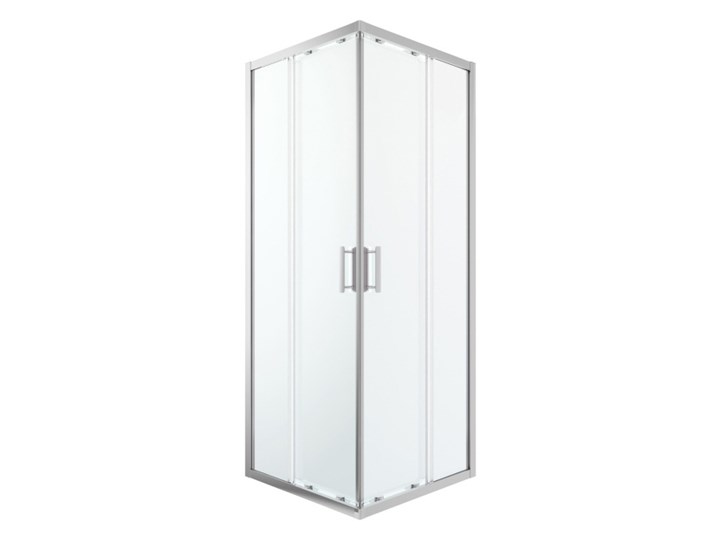 Kabina prysznicowa kwadratowa GoodHome Beloya 80 x 80 x 195 cm chrom/transparentna