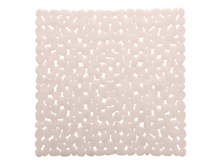 Mata łazienkowa Batumi pod prysznic pebble Syntetyk 52x52 cm Kategoria Dywaniki łazienkowe Kwadratowy Kolor Beżowy