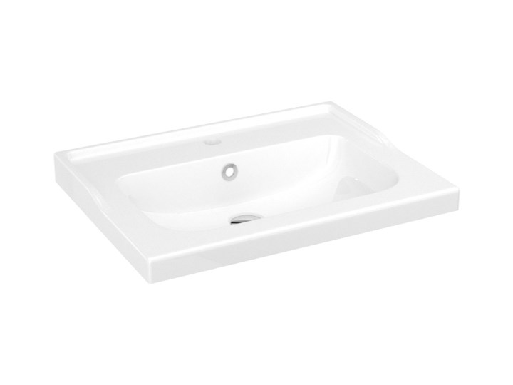 Umywalka ceramiczna GoodHome Lana 60 cm z syfonem