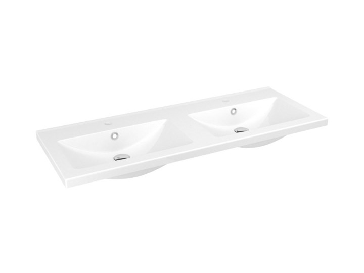 Umywalka ceramiczna GoodHome Nira 120 cm z syfonem