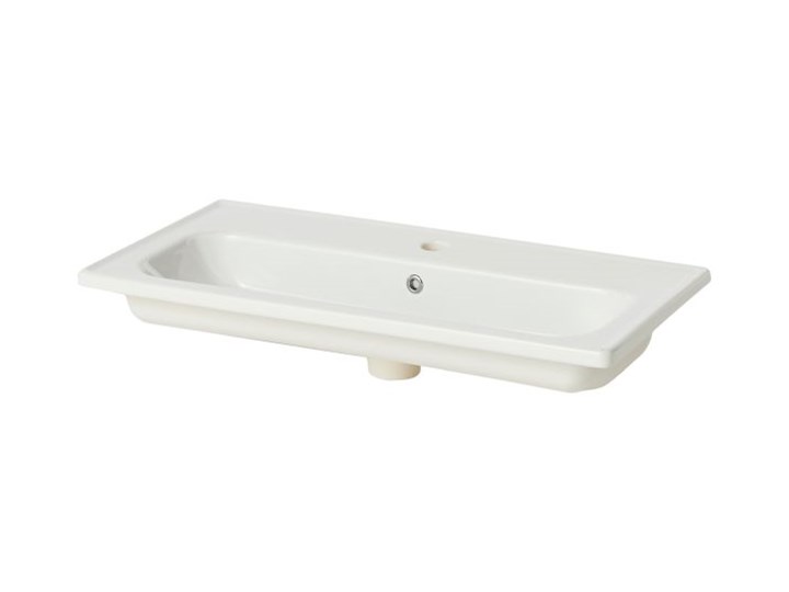Umywalka ceramiczna GoodHome Towan 80 cm Ceramika Kategoria Umywalki Prostokątne Kolor Biały