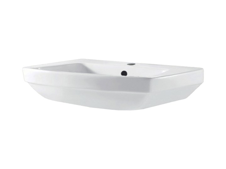 Umywalka ścienna GoodHome Zapia 59,5 x 44 cm z otworem na armaturę Szerokość 59 cm Szerokość 60 cm Podwieszane Prostokątne Ceramika Kategoria Umywalki