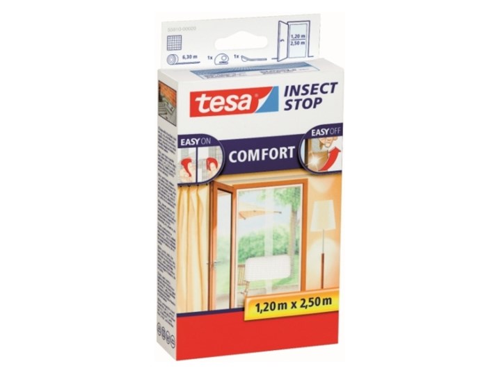 Moskitiera Drzwiowa Tesa Comfort 1 2 X 2 5 M Biala Moskitiery Homebook