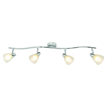 Spot listwa Colours Aphaea 4 x 40 W E14 chrom/szkło