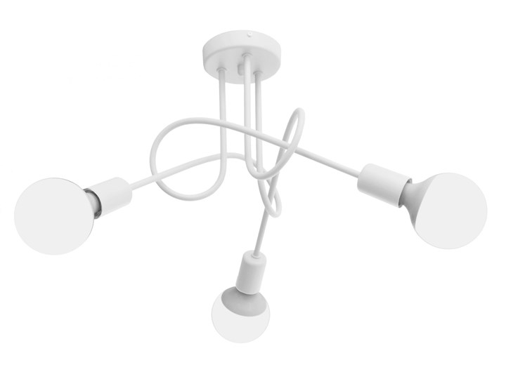 Lampa biała OXFORD W-2016/3 WT Metal Lampa designerska Pomieszczenie Kuchnia