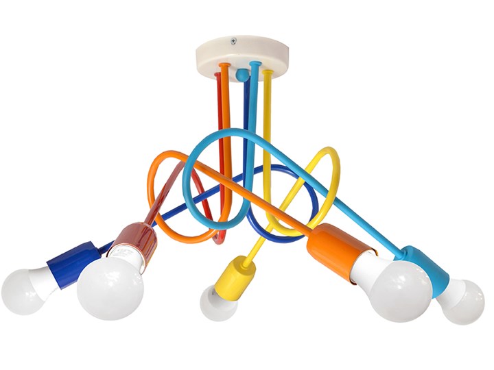 Lampa dziecięca OXFORD W-2016/5 MIX Uniwersalne Lampa wisząca Kolor Pomarańczowy