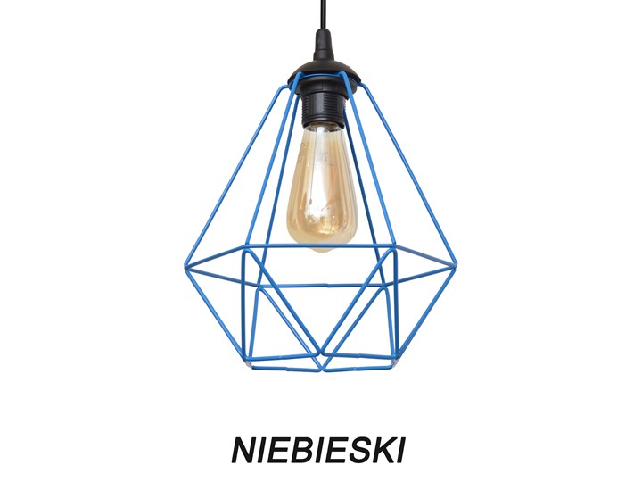 Lampa wisząca KARO NIEBIESKA W-KM 1311/1 BL Kategoria Lampy wiszące Tworzywo sztuczne Lampa z kloszem Metal Kolor