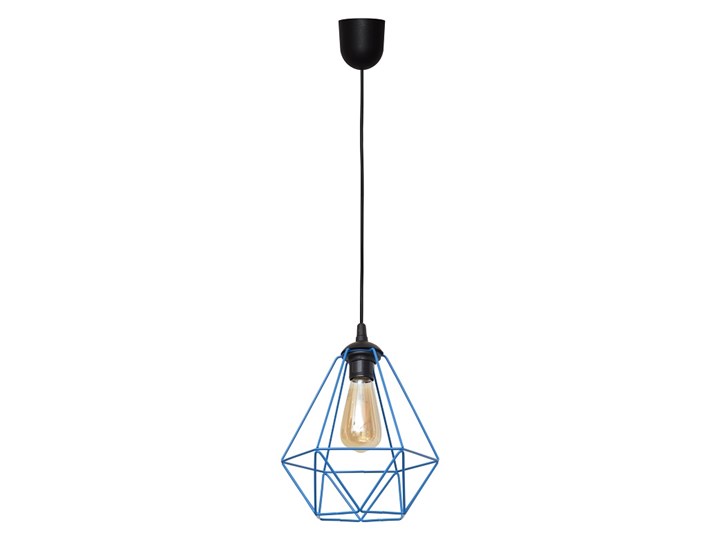 Lampa wisząca KARO NIEBIESKA W-KM 1311/1 BL Metal Tworzywo sztuczne Lampa z kloszem Styl Nowoczesny