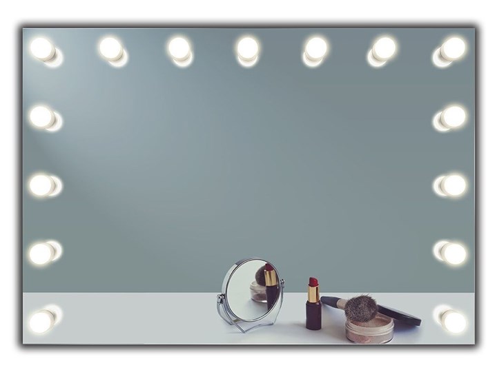 Lustro Hollywood Prostokątne Ścienne Lusterko kosmetyczne Lustro podświetlane Pomieszczenie Garderoba Kategoria Lustra