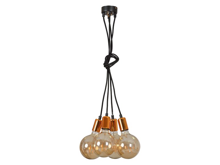 UNIVERSAL 4 BLACK 260/4 lampa wisząca regulowana w stylu industrialnym miedź czarna Lampa LED Lampa inspirowana Metal Kolor Czarny Ilość źródeł światła 4 źródła