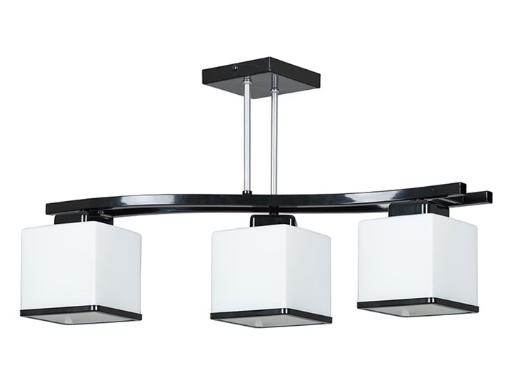 NARTA 3 BLACK nowoczesna lampa sufitowa szklany klosz
