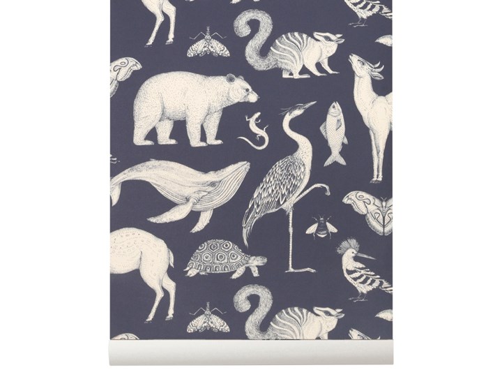Tapeta flizelinowa ANIMALS / ZWIERZĘTA - Katie Scott & ferm LIVING