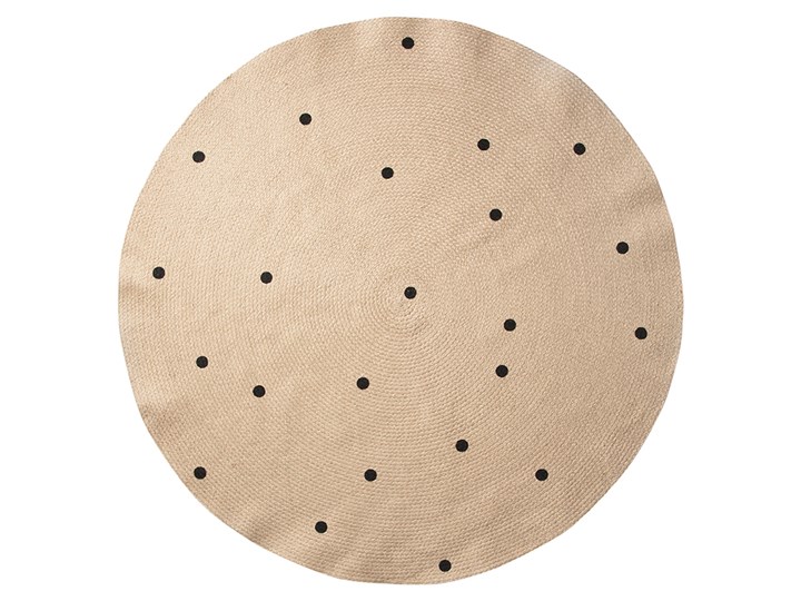 Dywanik jutowy w kropki - ferm LIVING | duży