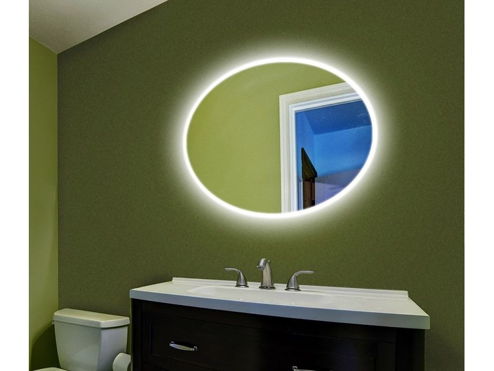 Lustro LED Rina Edge Ścienne Lustro podświetlane Owalne Kategoria Lustra Styl Nowoczesny