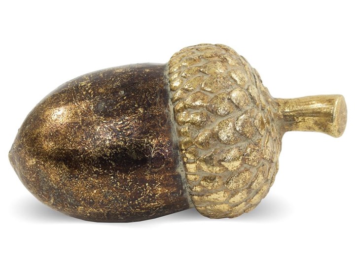 ŻOŁĄDŹ ozdoba, dekoracja brązowo-złota 16x8x8 cm
