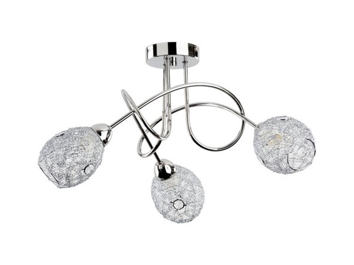 Lampa sufitowa nowoczesna druciana żyrandol VERA III chrom śr. 54cm