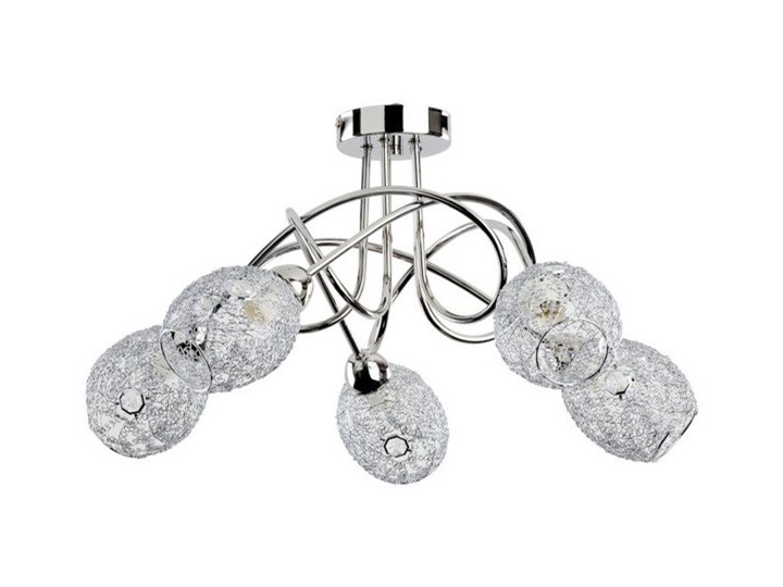 Lampa sufitowa nowoczesna druciana żyrandol VERA V chrom śr. 54cm