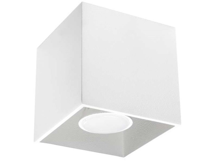 Downlight LAMPA sufitowa SOL SL.027 metalowa OPRAWA kostka cube biała
