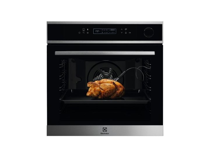 Piekarnik ELECTROLUX LOC8H31X SteamCrisp Elektryczny parowy Czarno-stalowy A+ Parowe Kolor Czarny Kategoria Piekarniki