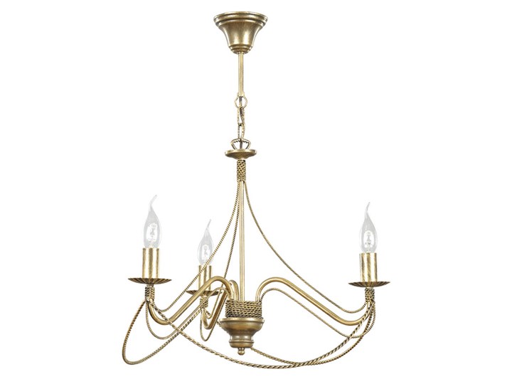 TORI 3 GOLD 170/3 klasyczny żyrandol świecznikowy Lampa LED Metal Kolor Złoty